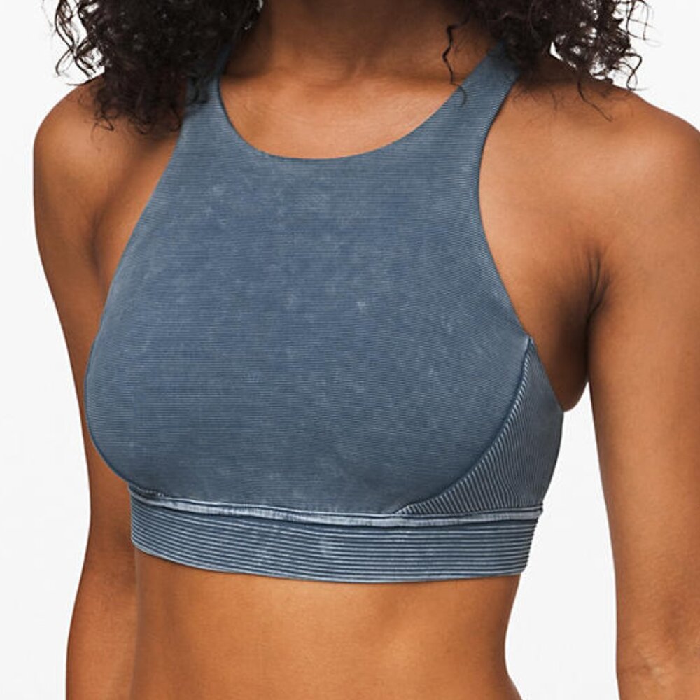 lululemon Bob & Weave Bra in Washed Night Diver
